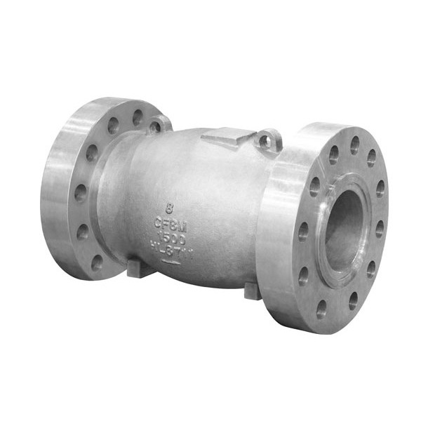 axial flow non-slam check valve installation